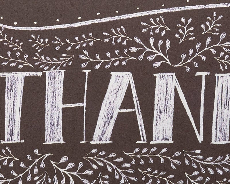 Papyrus Thank You Cards with Envelopes, Floral Chalkboard (14-Count) - Image 3